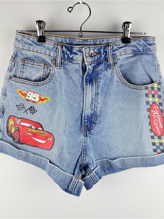Pixar Pants - Disney Pixar Denim Shorts Women Size 5 Cars Lightning McQueen Cosplay Disneyland